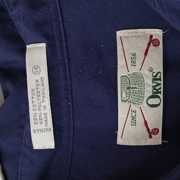 Orvis Navy Button Down Shirt Womens 14 - Picture 2 of 5